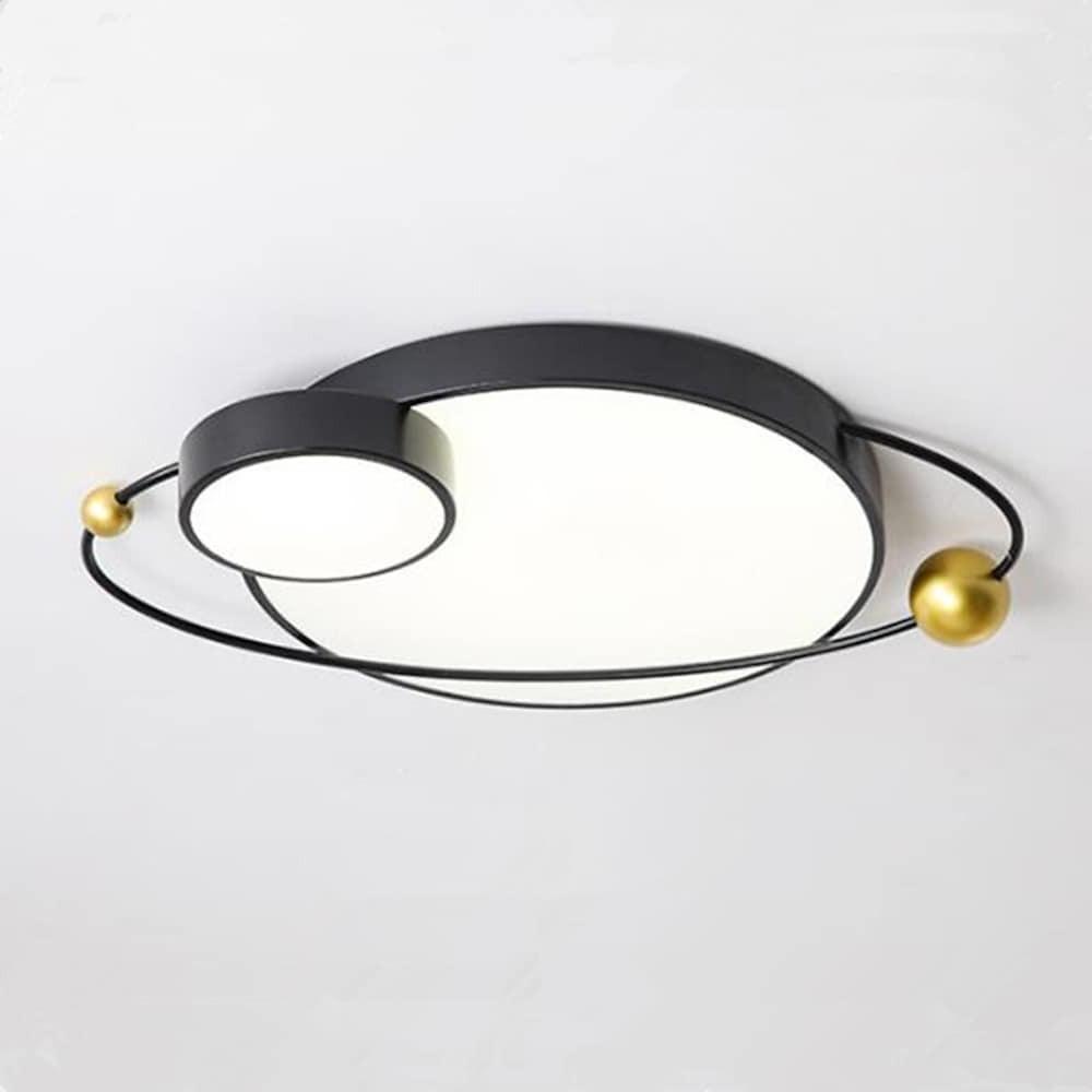 Circle Globe Flush Mount LED Ceiling Light – Dimmable Modern Design
