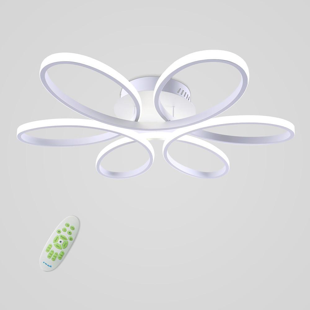 Flower Petal Dimmable LED Flush Mount Ceiling Light