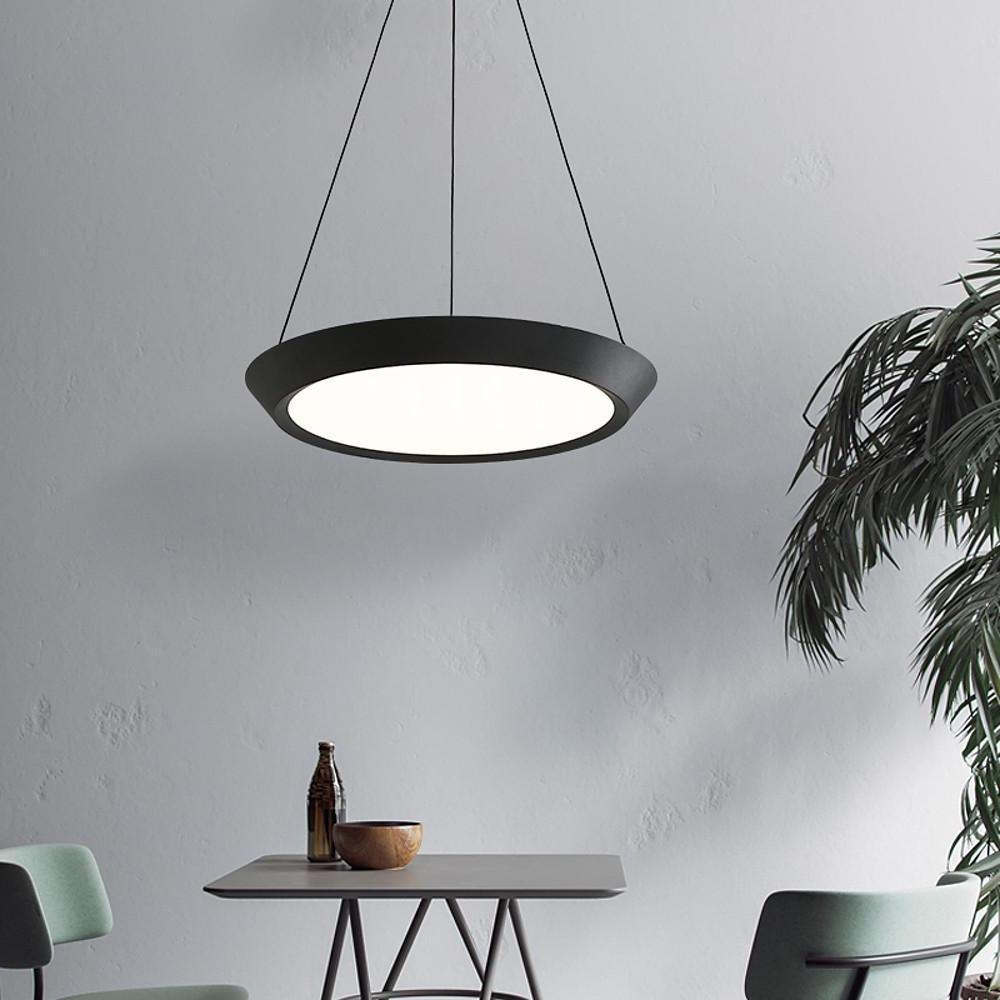 Modern Circle Pendant Light Metal Acrylic LED Downlight