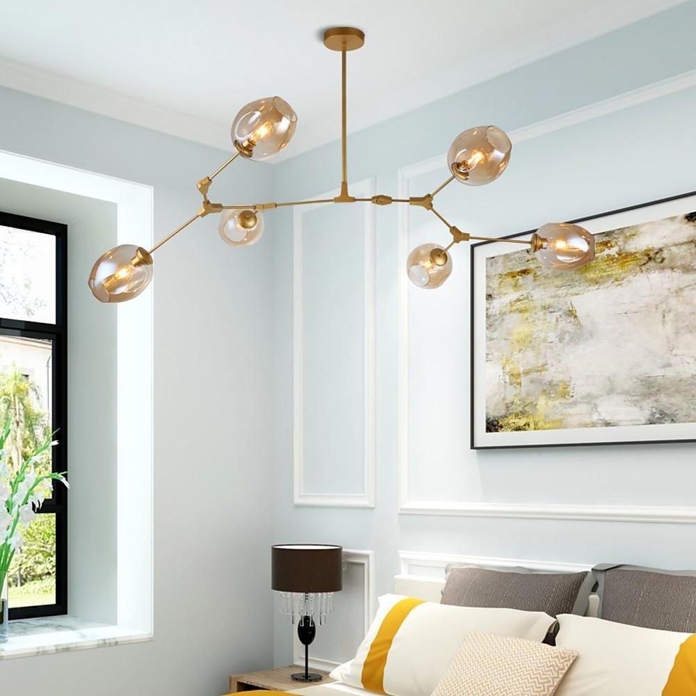 Bubble Sputnik Chandelier - 5 to 11 Lights, Gold Finish