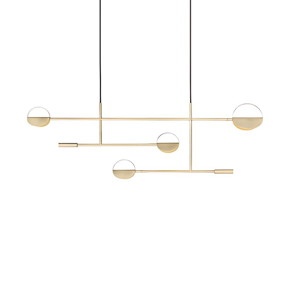 Modern Linear LED Pendant Light with Adjustable Color Temperature