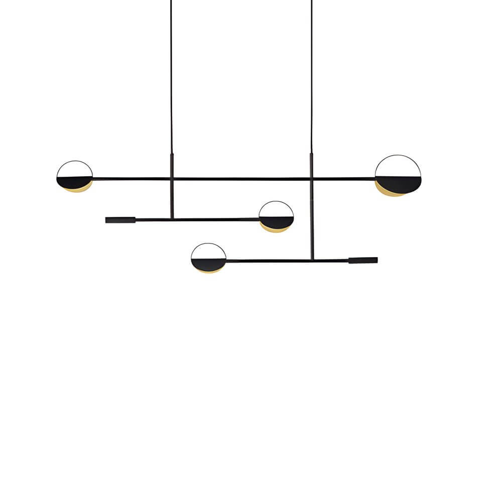 Modern Linear LED Pendant Light with Adjustable Color Temperature