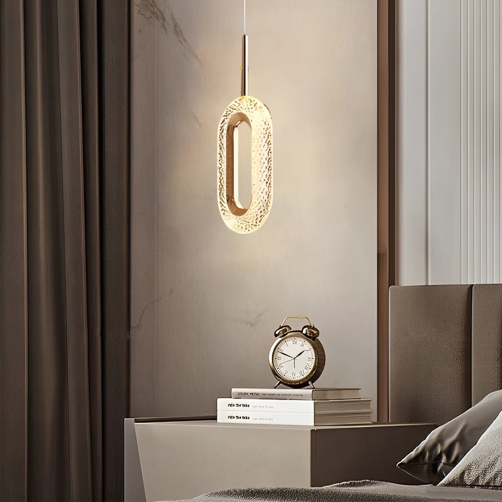 Modern Gold LED Pendant Light with 3-Step Dimming | Geometric Design