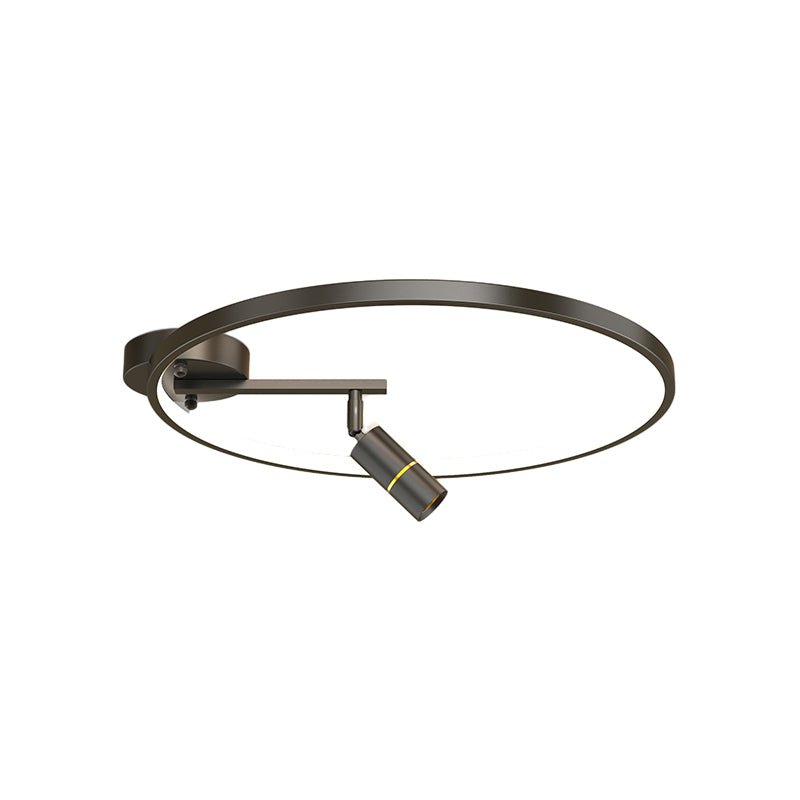 Modern Circular LED Ceiling Light with Adjustable Spotlights