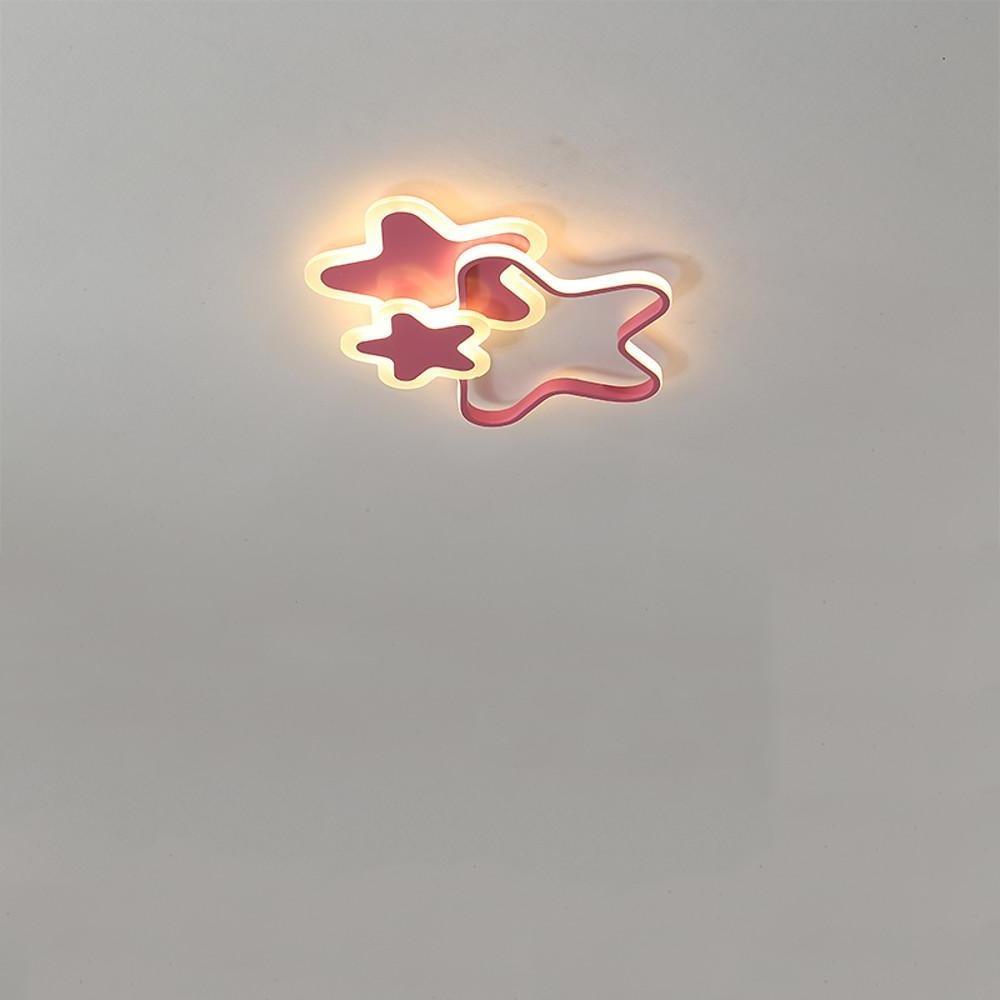 Triple Star LED Flush Mount Ceiling Light for Kids Room