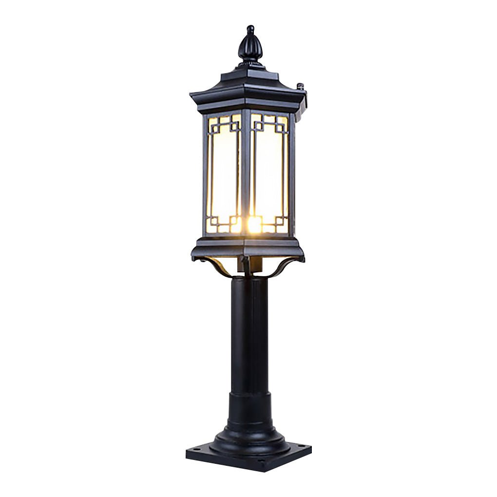 Rhombus LED Pathway Lights with Frosted Glass for Gardens