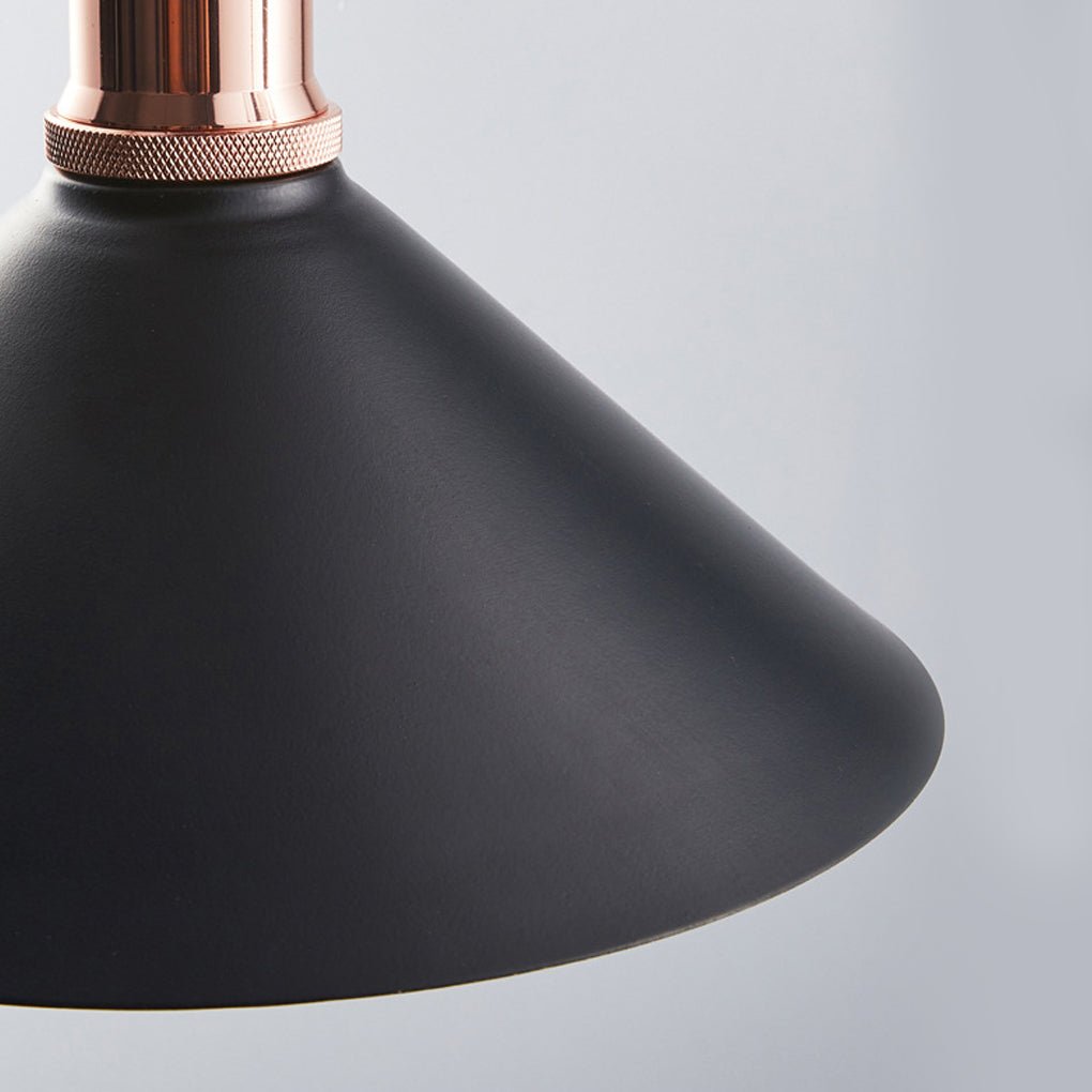 Solar Conical Pendant Light Waterproof Outdoor Hanging Lamp