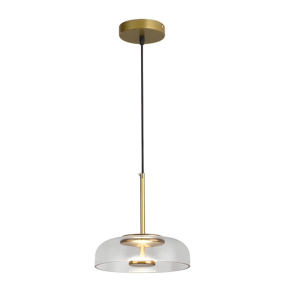 Modern Glass Pendant Light 1-Light Nordic Hanging Lamp