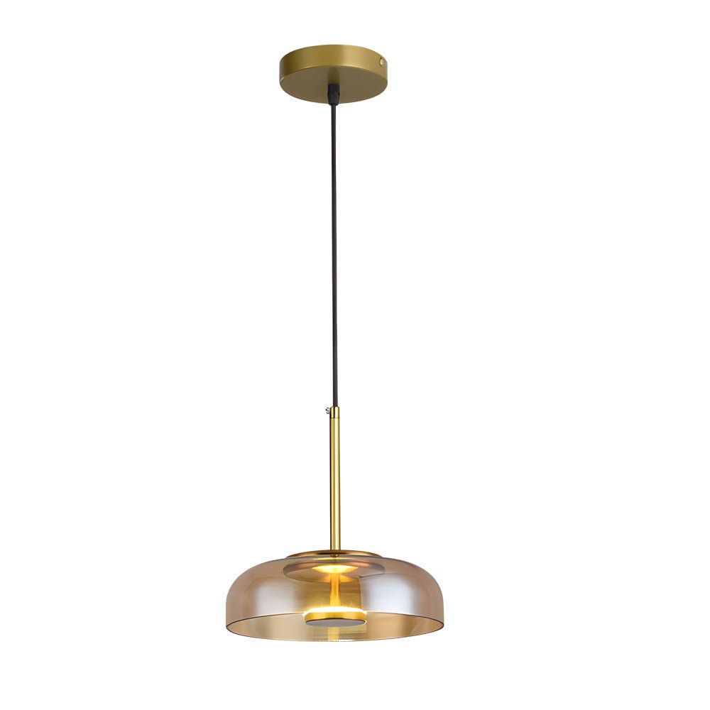 Modern Glass Pendant Light 1-Light Nordic Hanging Lamp
