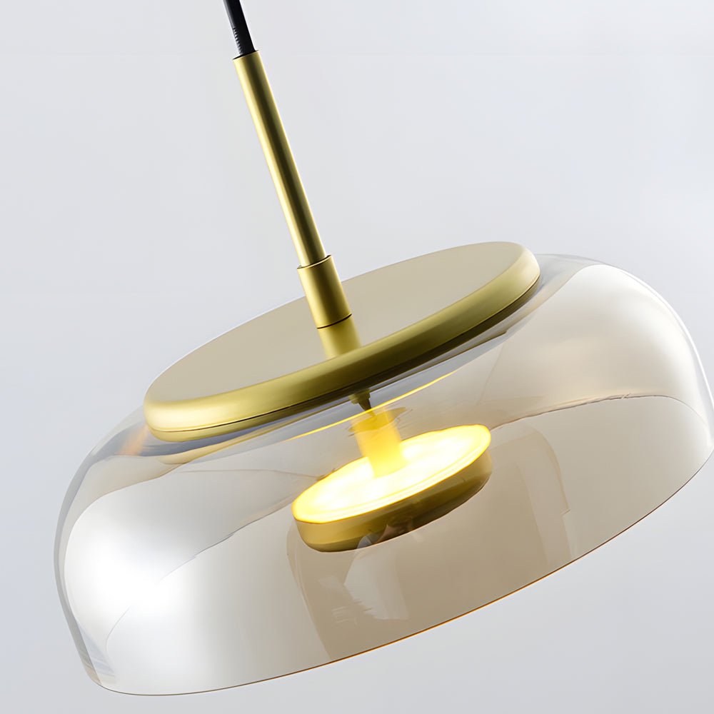 Modern Glass Pendant Light 1-Light Nordic Hanging Lamp