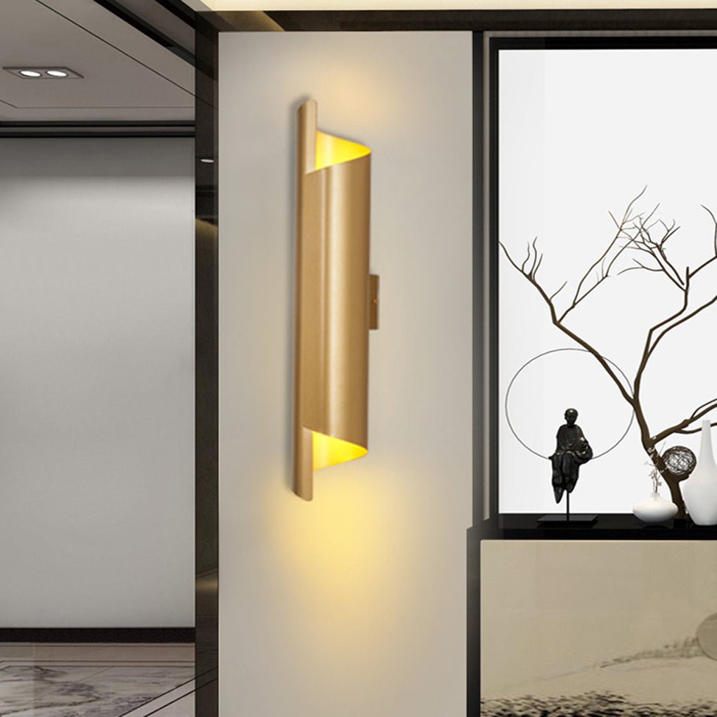 Modern Curved Metal Wall Sconce - LED Iron Arc Light