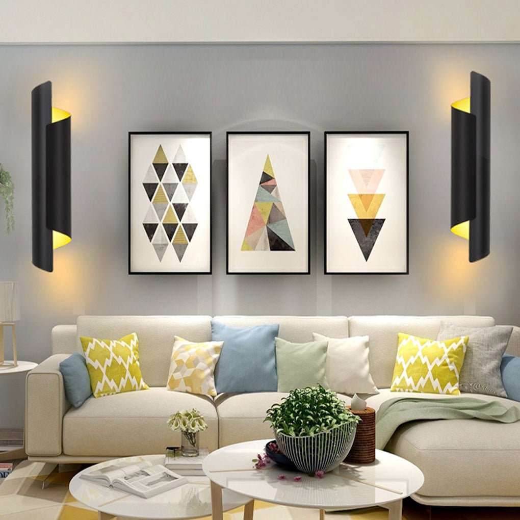 Modern Curved Metal Wall Sconce - LED Iron Arc Light