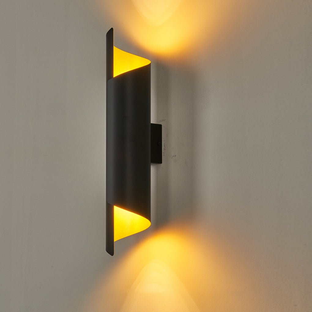 Modern Curved Metal Wall Sconce - LED Iron Arc Light