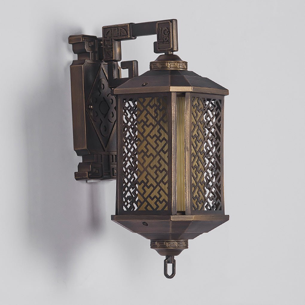 Industrial Hollow Pattern Outdoor Waterproof Wall Lamp
