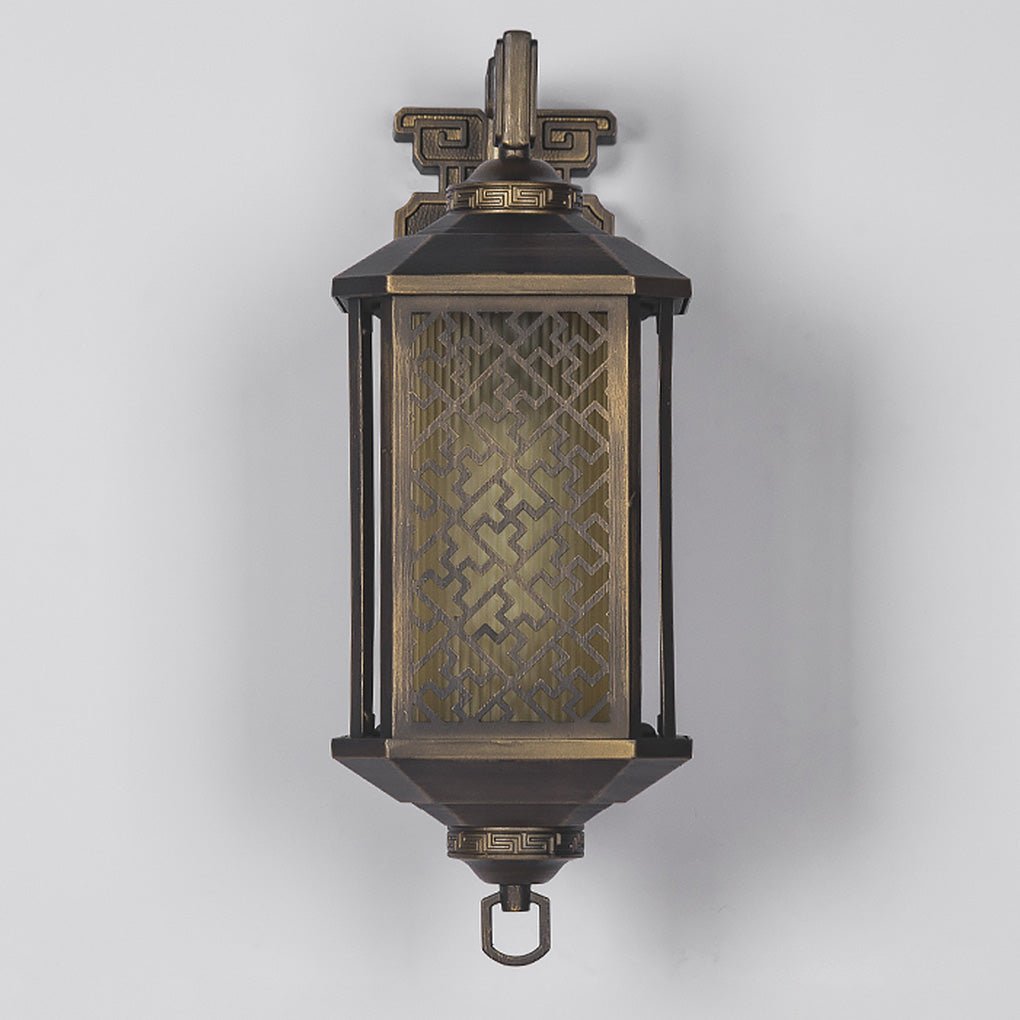 Industrial Hollow Pattern Outdoor Waterproof Wall Lamp