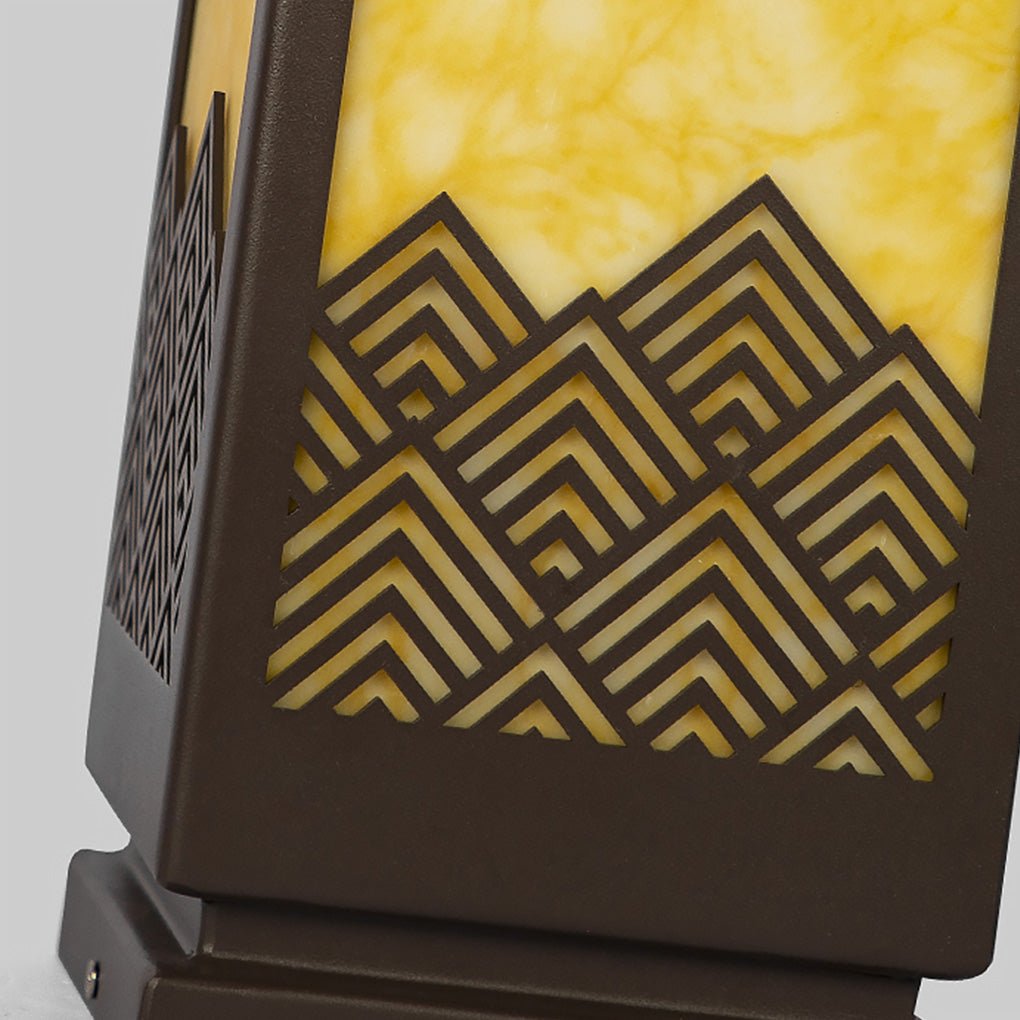 Modern Rectangular Landscape Lamp - Stainless Steel Outdoor Lighting