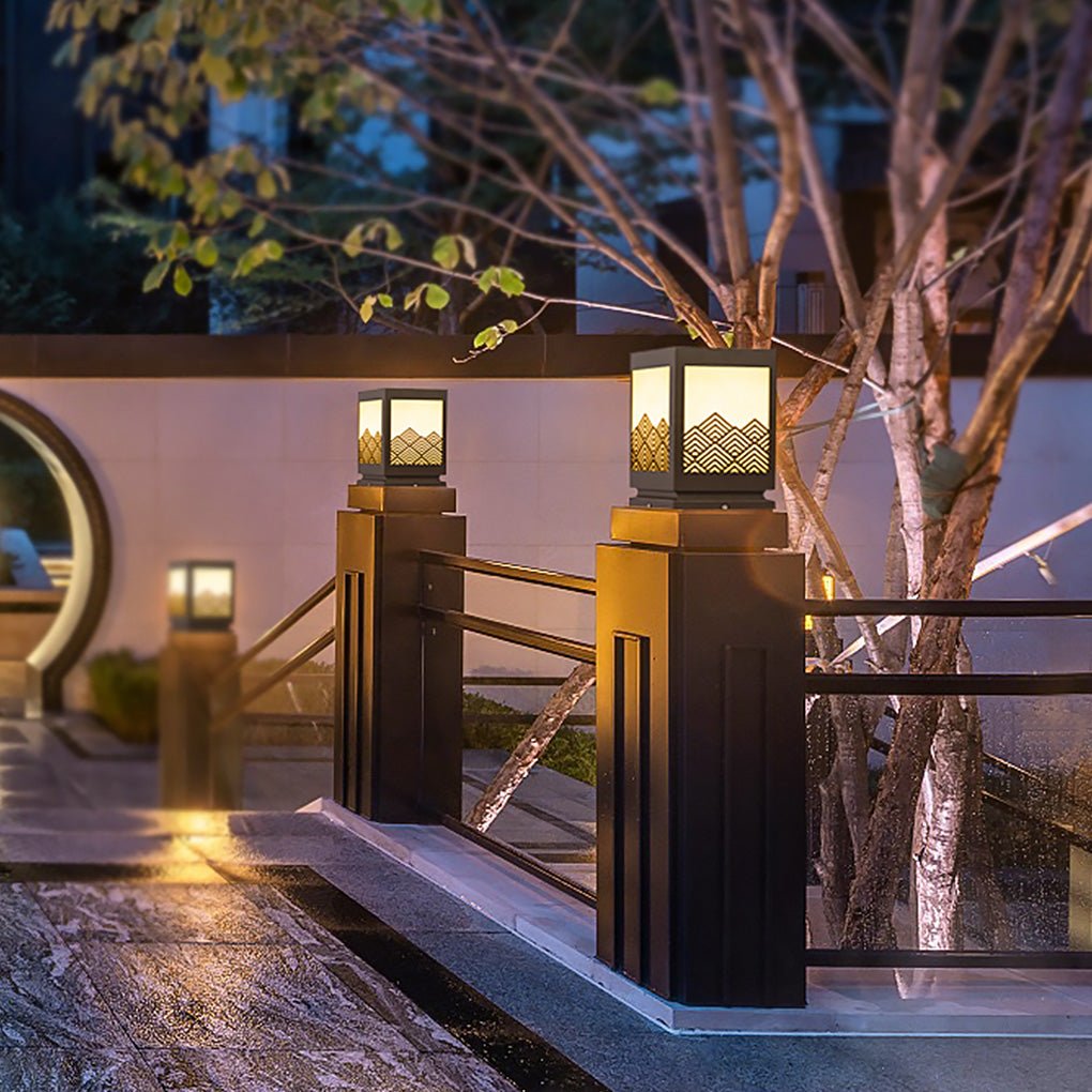 Modern Rectangular Landscape Lamp - Stainless Steel Outdoor Lighting
