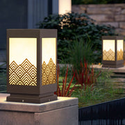 Modern Rectangular Landscape Lamp - Stainless Steel Outdoor Lighting