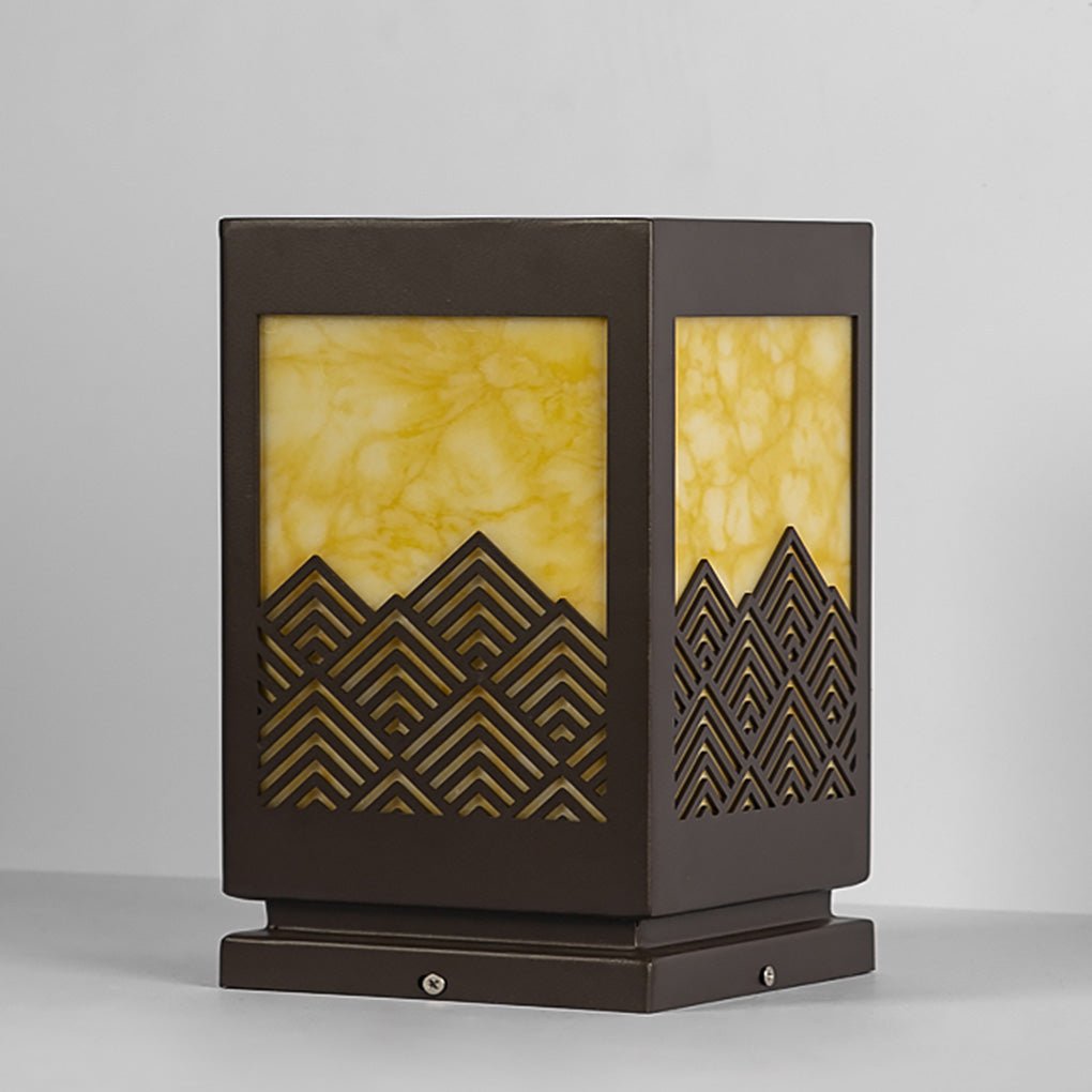 Modern Rectangular Landscape Lamp - Stainless Steel Outdoor Lighting