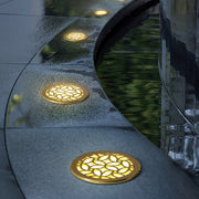 LED Embedded Garden Step Light – Brass Aluminum – Warm White