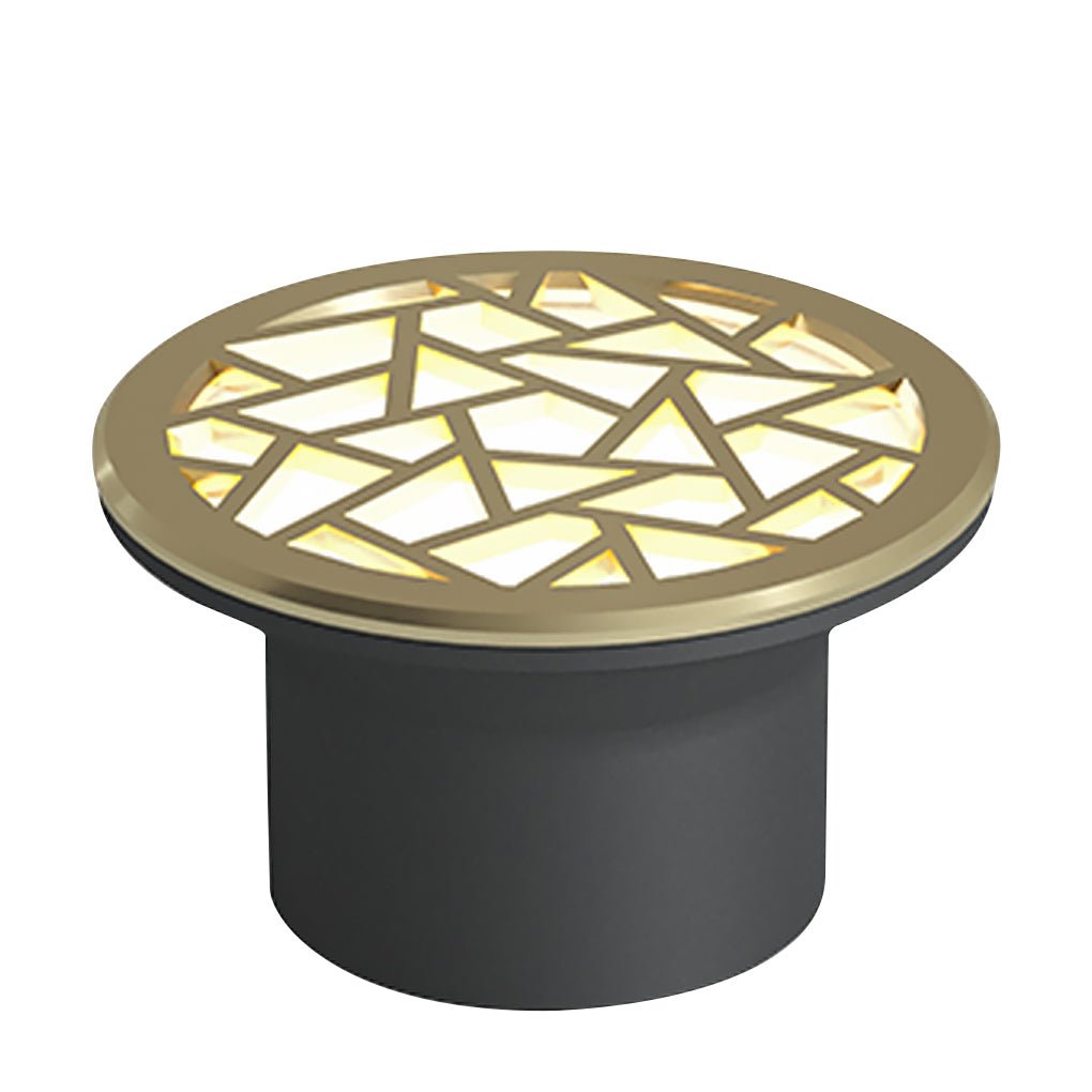 LED Embedded Garden Step Light – Brass Aluminum – Warm White