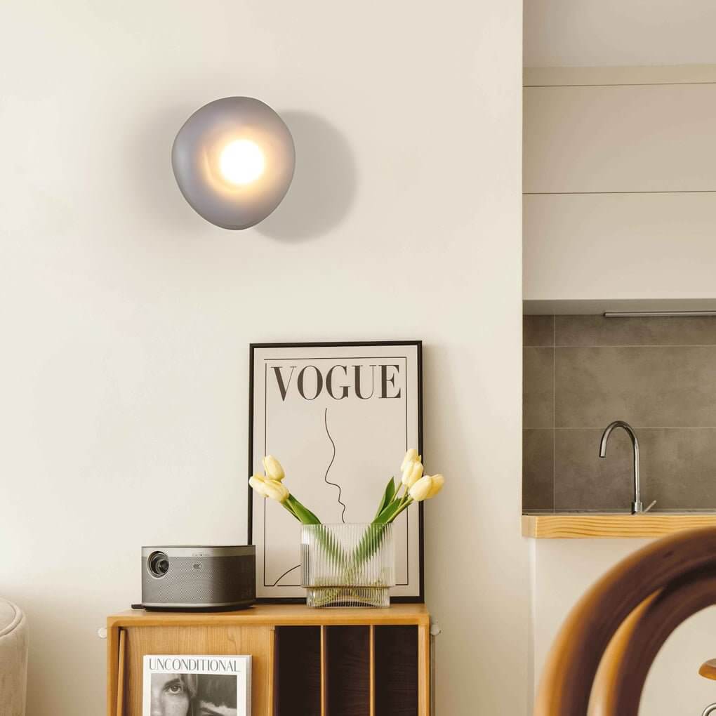 Glass Pebble LED Wall Sconce Modern Nordic Retro Indoor Lighting
