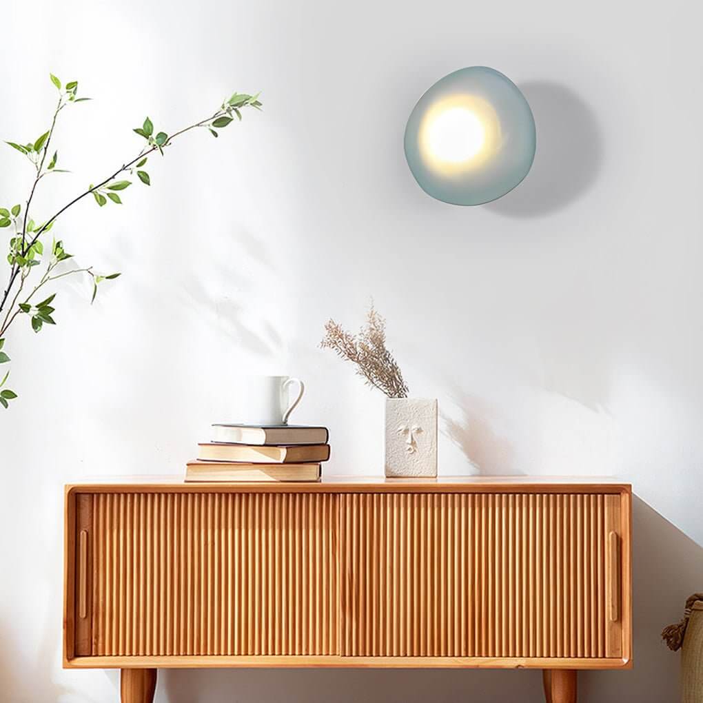 Glass Pebble LED Wall Sconce Modern Nordic Retro Indoor Lighting