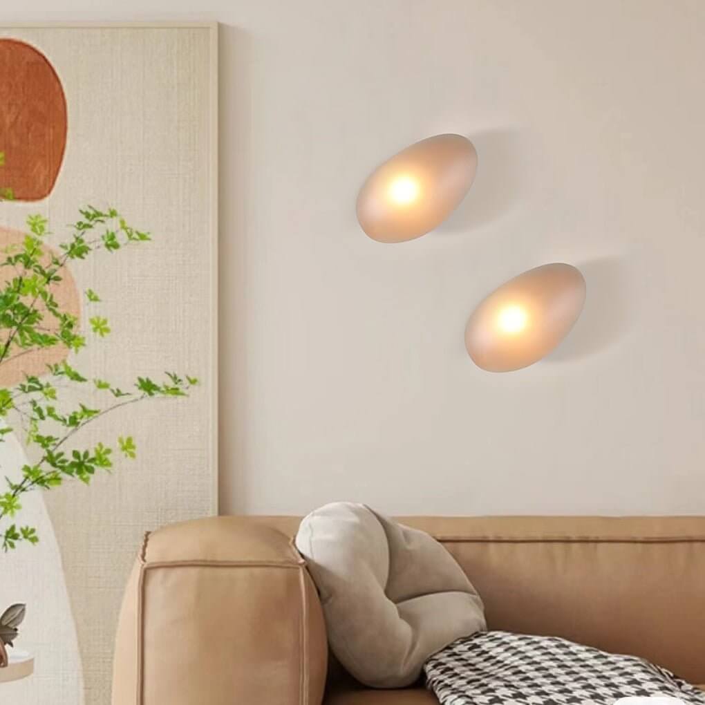 Glass Pebble LED Wall Sconce Modern Nordic Retro Indoor Lighting