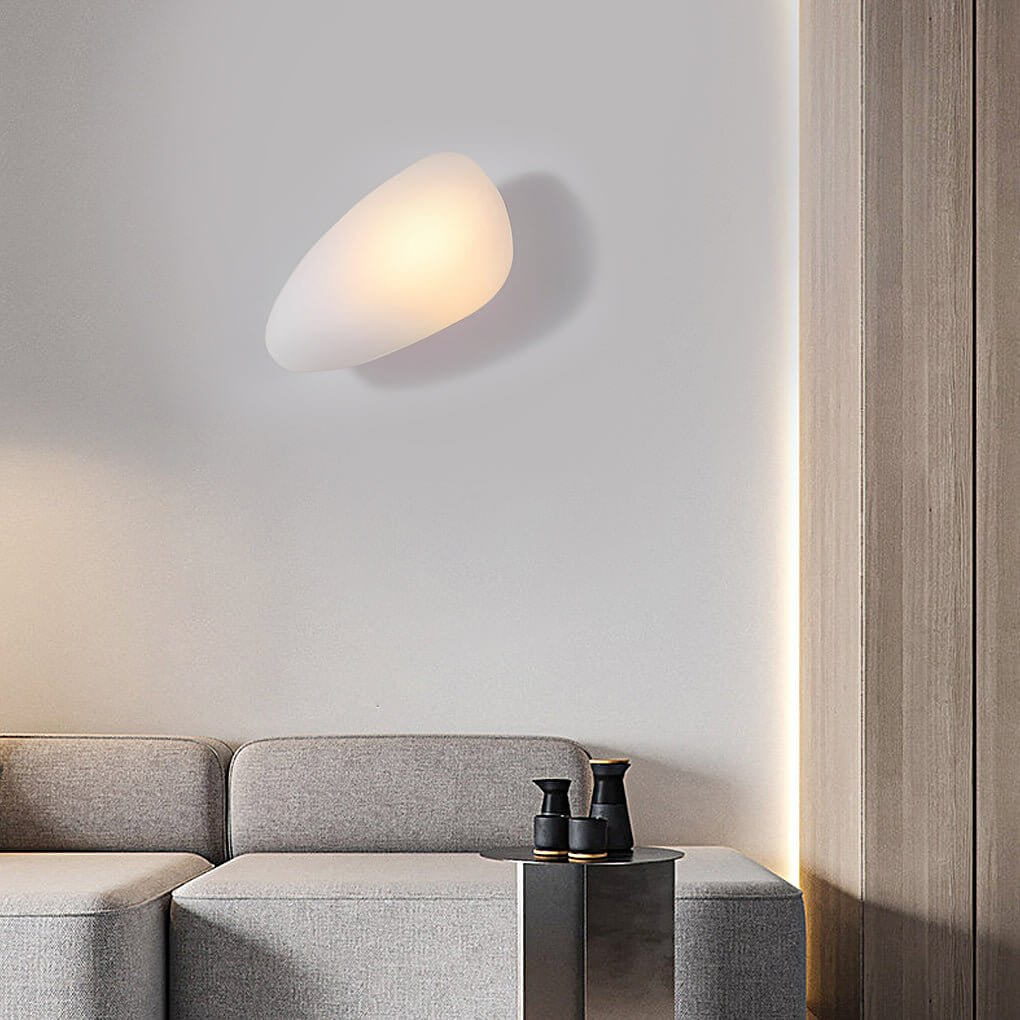 Glass Pebble LED Wall Sconce Modern Nordic Retro Indoor Lighting