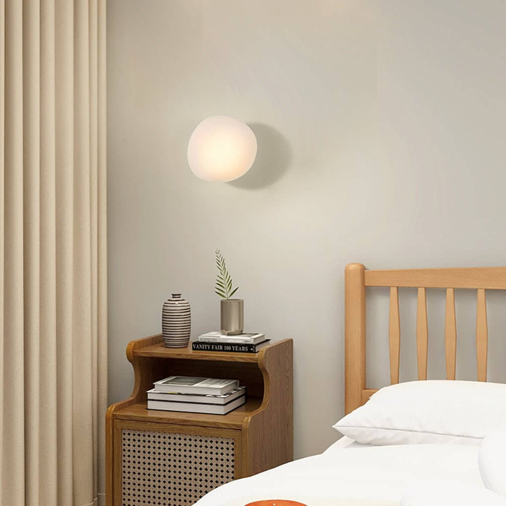 Glass Pebble LED Wall Sconce Modern Nordic Retro Indoor Lighting