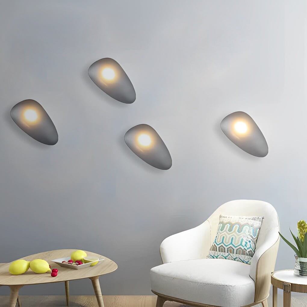 Glass Pebble LED Wall Sconce Modern Nordic Retro Indoor Lighting