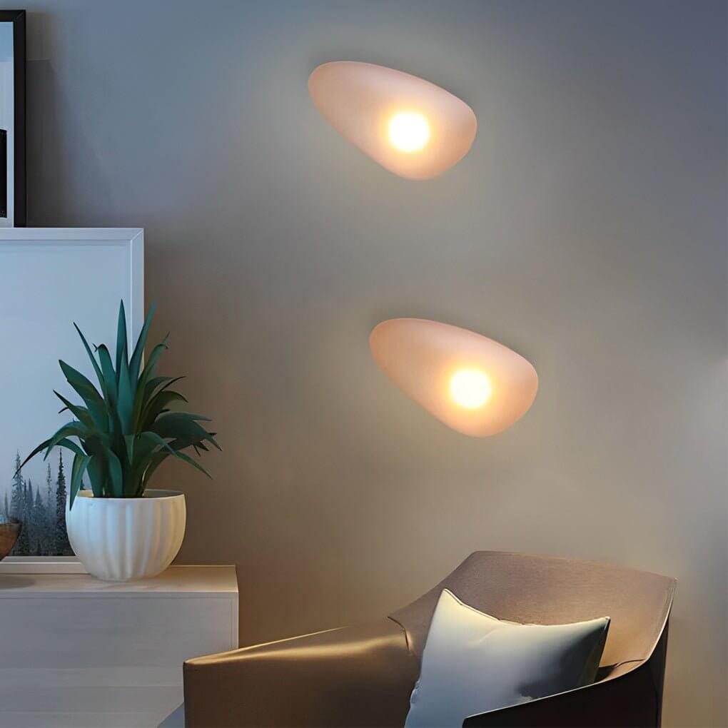 Glass Pebble LED Wall Sconce Modern Nordic Retro Indoor Lighting