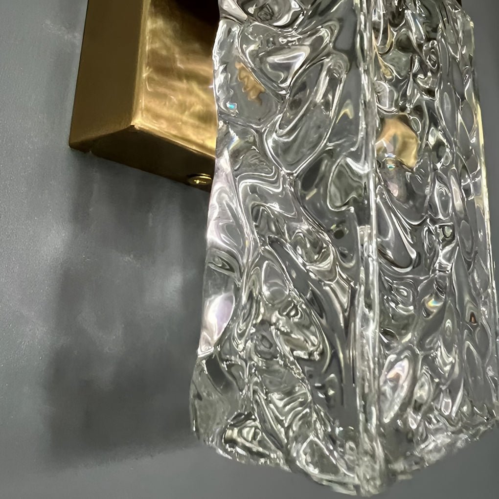 Crystal Up Down Wall Light LED Modern Electroplated Sconce
