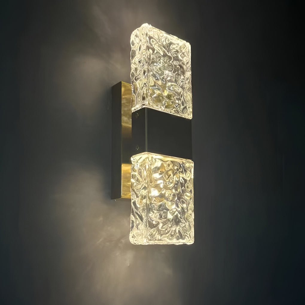 Crystal Up Down Wall Light LED Modern Electroplated Sconce