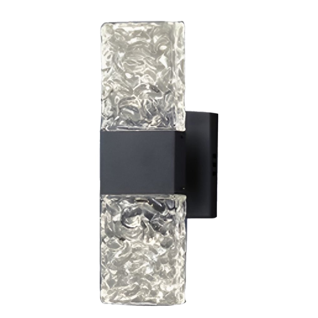 Crystal Up Down Wall Light LED Modern Electroplated Sconce