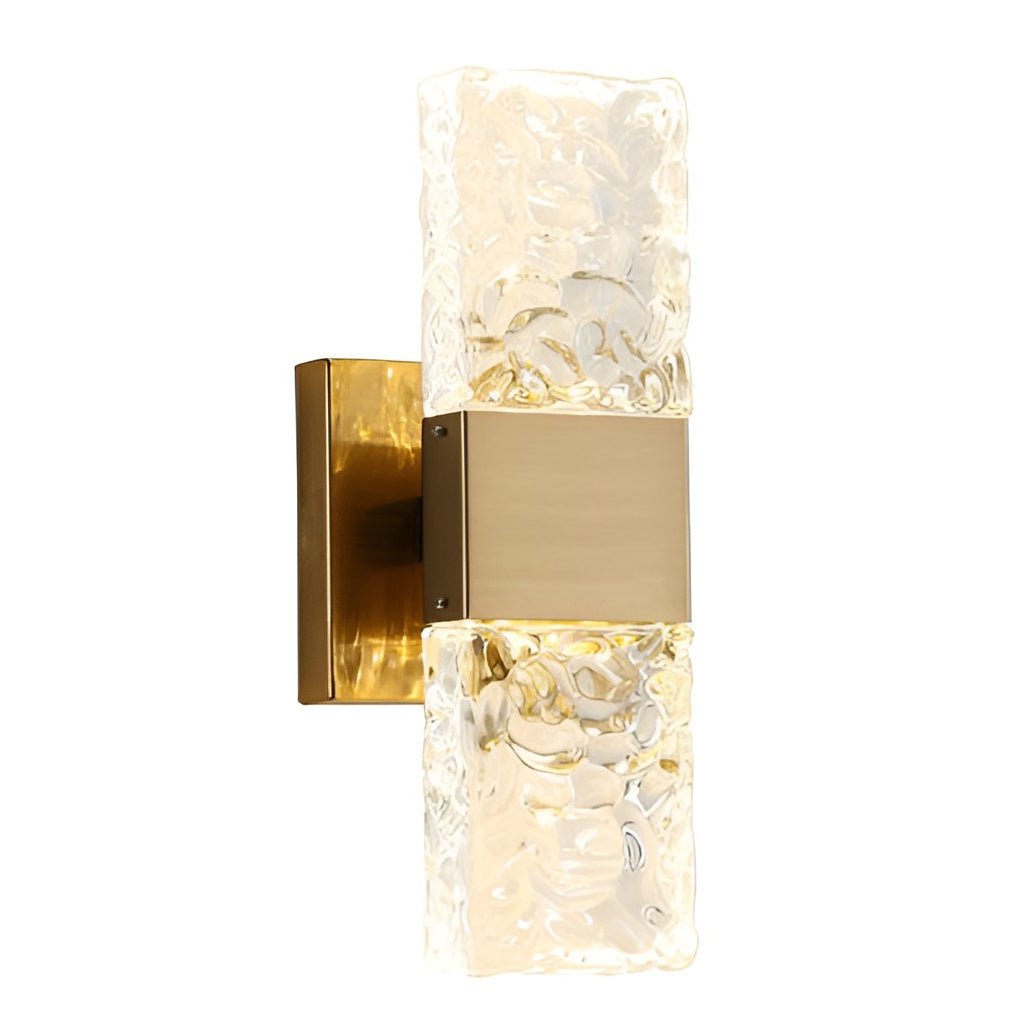 Crystal Up Down Wall Light LED Modern Electroplated Sconce