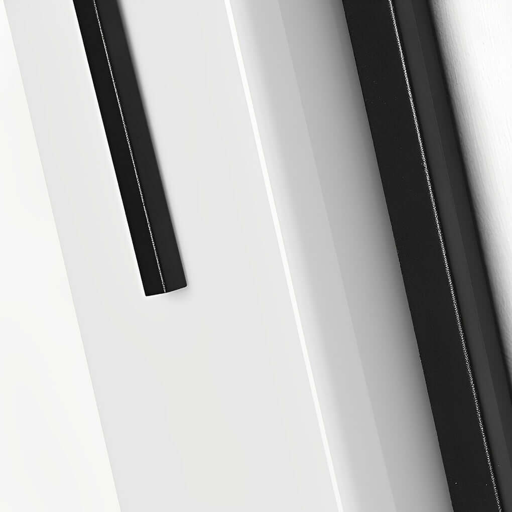 Modern Rectangular LED Outdoor Wall Lamp in Black