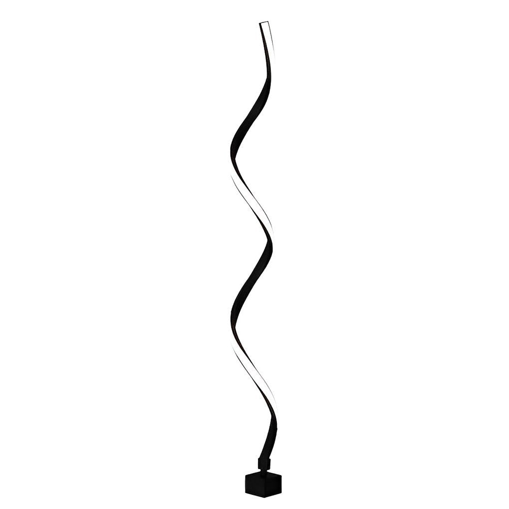 Twisted Seaweed Design LED Solar Lawn Light - Modern Aluminum