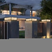 Modern Solar LED Outdoor Post Light Aluminum Fence Pillar Lamp