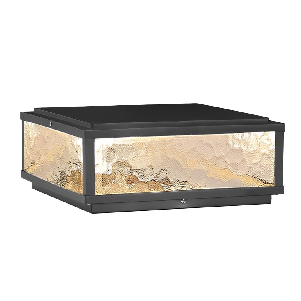 Modern Solar LED Outdoor Post Light Aluminum Fence Pillar Lamp