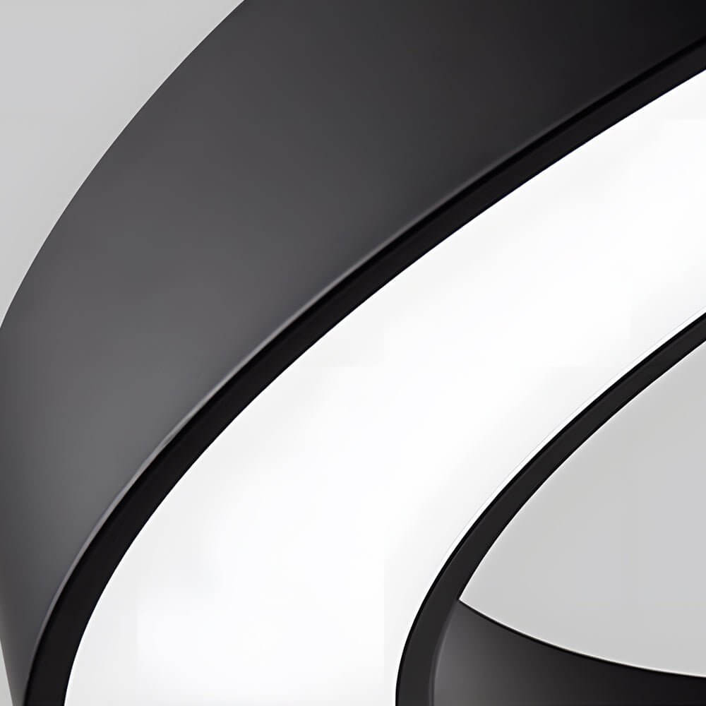Modern Ring LED Pendant Light - Office & Gym Suspended Fixture