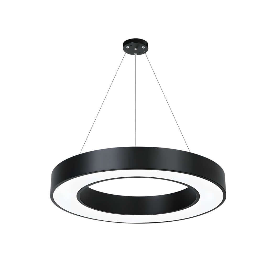 Modern Ring LED Pendant Light - Office & Gym Suspended Fixture