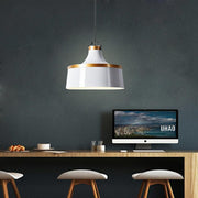 Industrial Bowl Pendant Light - Metal Shade, Adjustable Chain