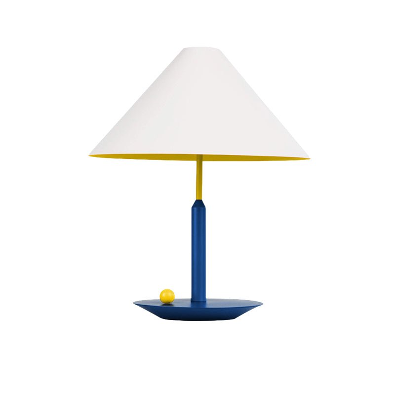 Modern Triangle Metal Table Lamp with Dual-Tone Finish