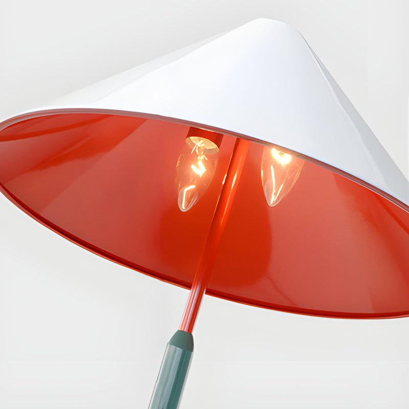 Modern Triangle Metal Table Lamp with Dual-Tone Finish