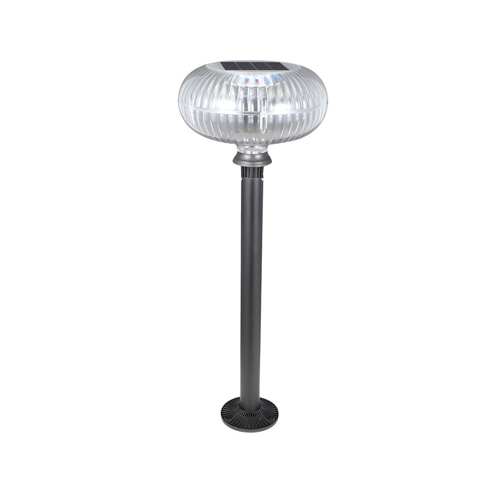 Modern Solar Lawn Light with Aluminum Cylinder & Acrylic Shade