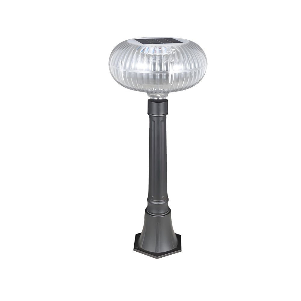 Modern Solar Lawn Light with Aluminum Cylinder & Acrylic Shade