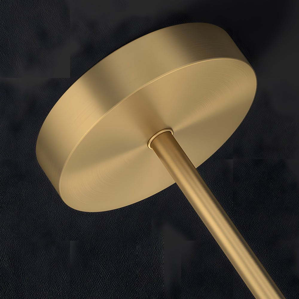 Adjustable LED Desk Lamp with Copper Finish & Acrylic Shade