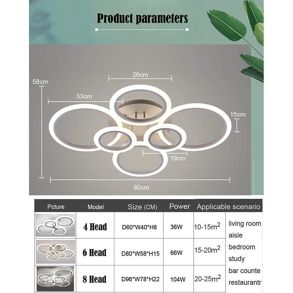 Modern Circular Aluminum Flush Mount LED Ceiling Light