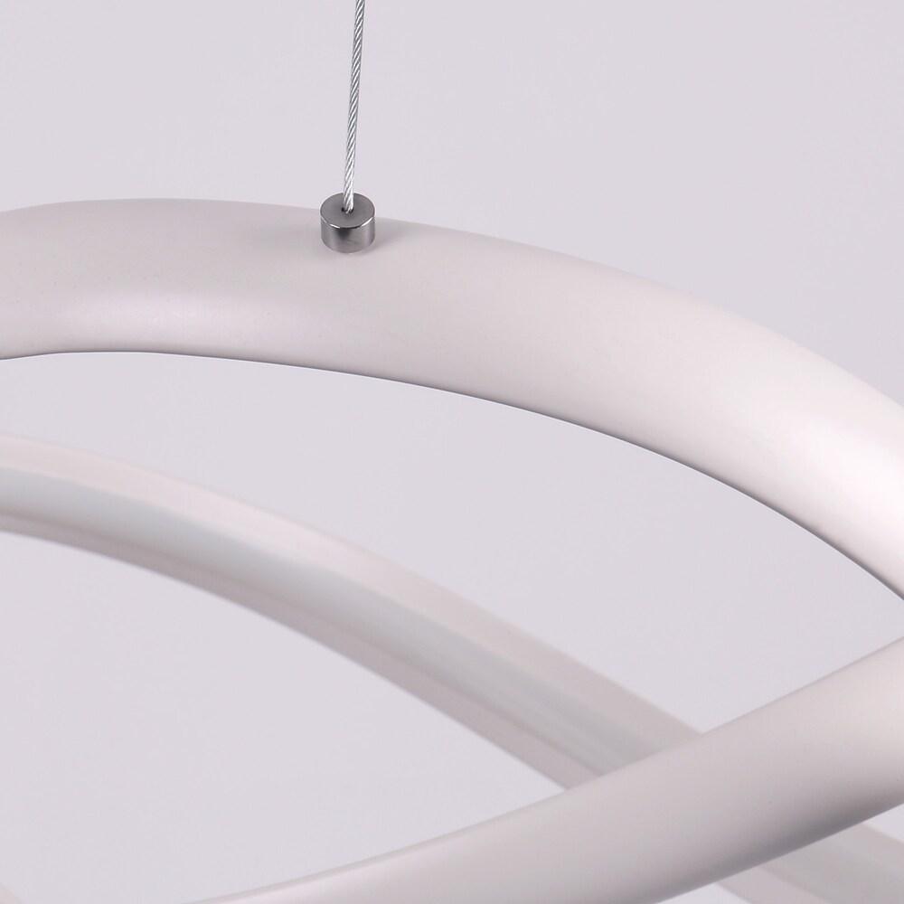 Curved Modern LED Pendant Light Dimmable Adjustable Metal